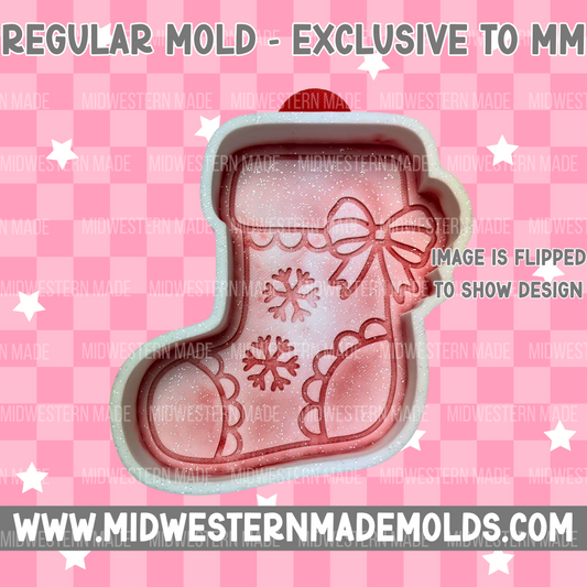 Snowflake Stocking Freshie Mold - EXCLUSIVE