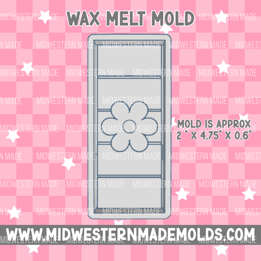 Daisy Snap Bar Wax Melt Mold