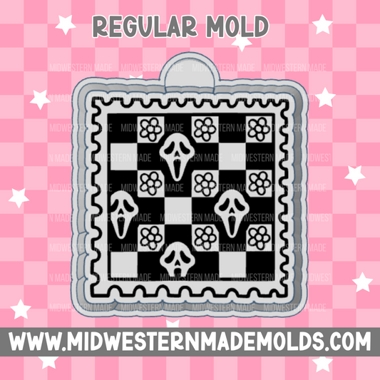 GF Checkered Stamp Freshie Mold