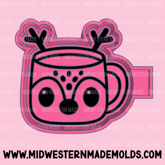 Reindeer Mug Freshie Mold