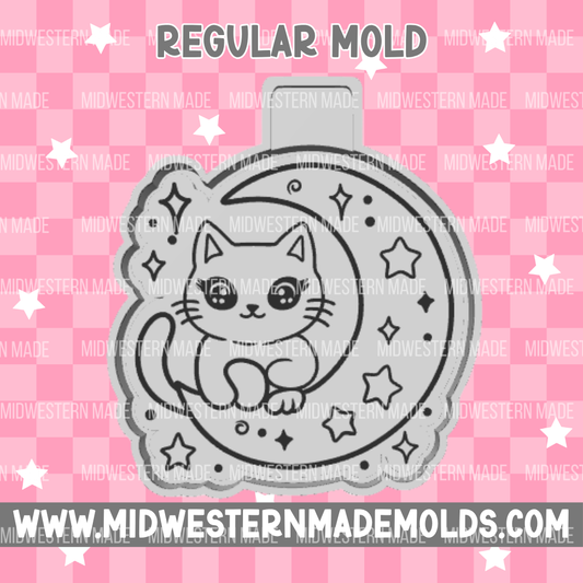 LF Cat Moon Freshie Mold
