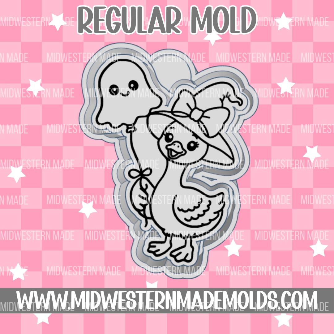 Goose Ghost Balloon Freshie Mold