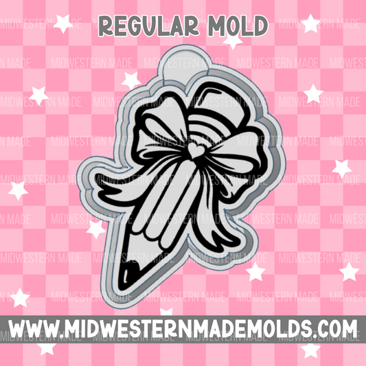 Pencil Bow Freshie Mold