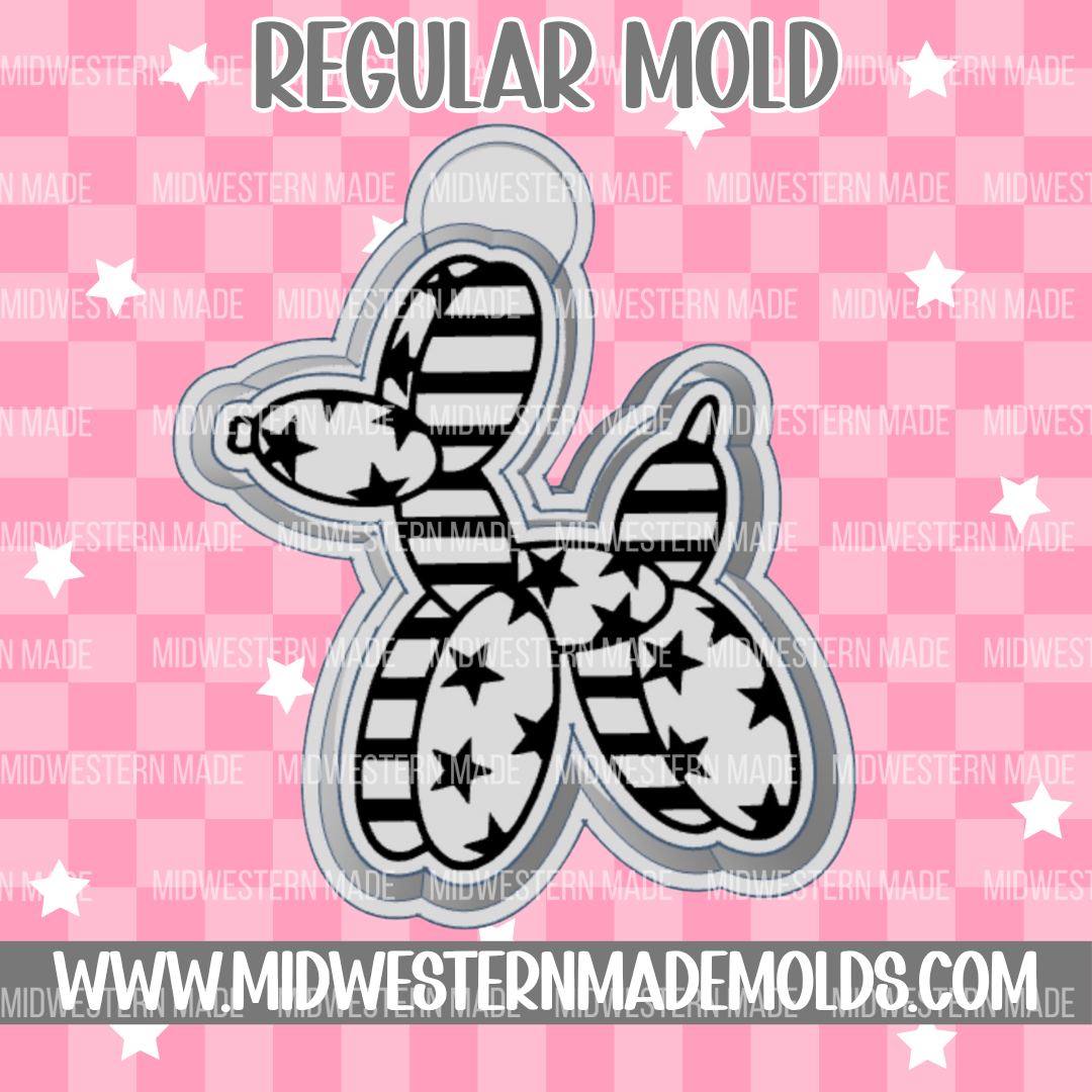 Patriotic Balloon Dog Freshie Mold