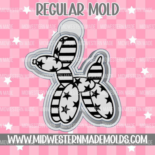 Patriotic Balloon Dog Freshie Mold