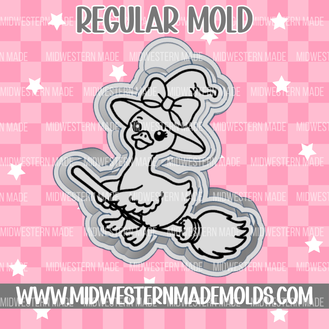 Goose Broomstick Freshie Mold
