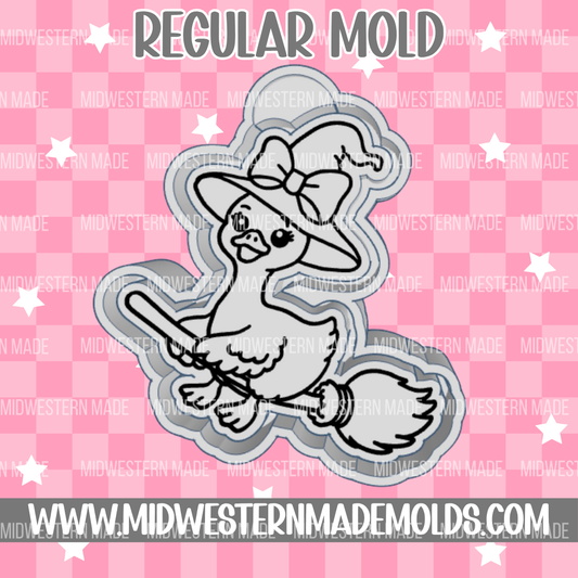 Goose Broomstick Freshie Mold