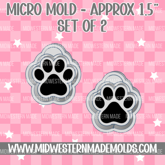 Paw Print MICRO Freshie Mold