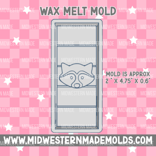Raccoon Snap Bar Wax Melt Mold