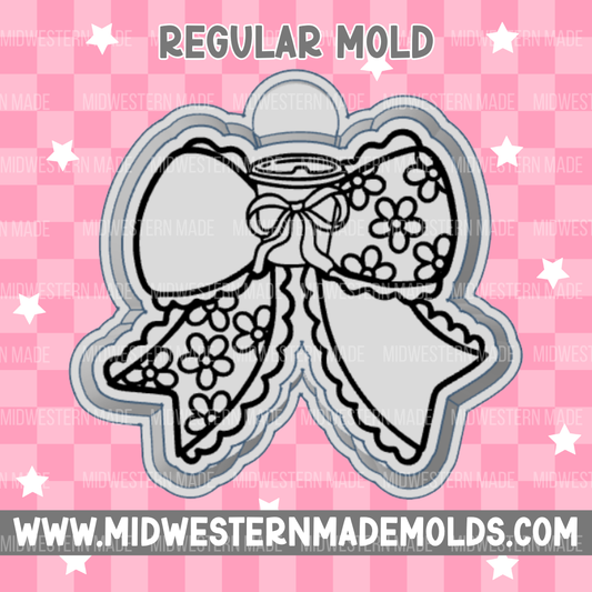 Floral Coffee Bow Freshie Mold