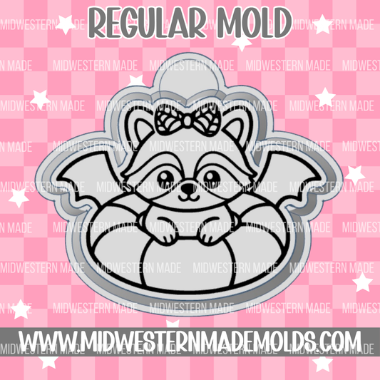 Bat Floatie Raccoon Freshie Mold