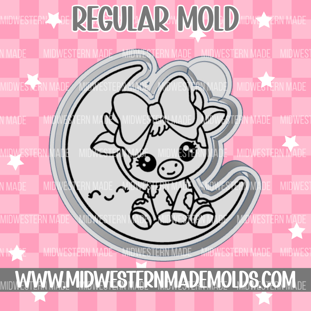 Cow Moon Freshie Mold