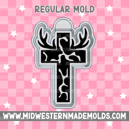 Camo Deer Cross Freshie Mold