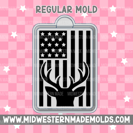 Deer Flag Freshie Mold