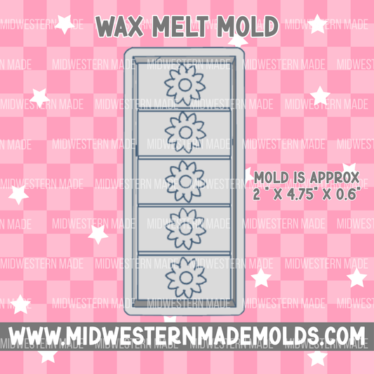 Sunflower Snap Bar Wax Melt Mold