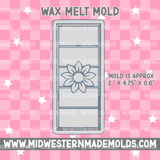 Single Sunflower Snap Bar Wax Melt Mold