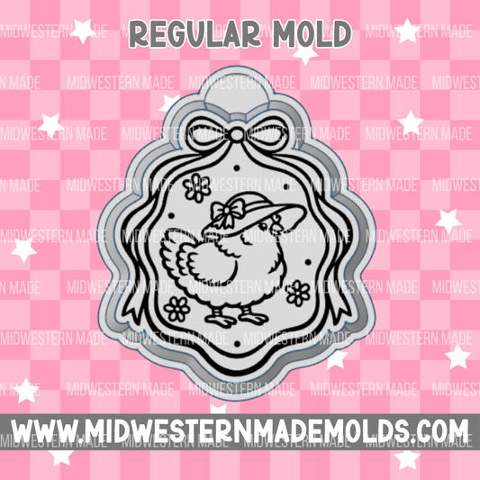 Cute Hen Frame Freshie Mold