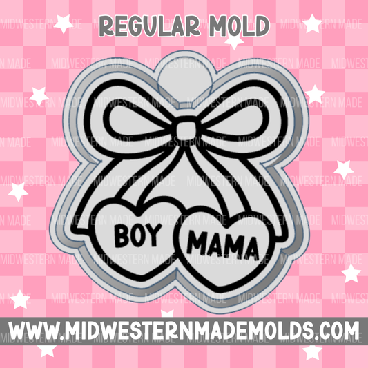 Boy Mama Bow Freshie Mold