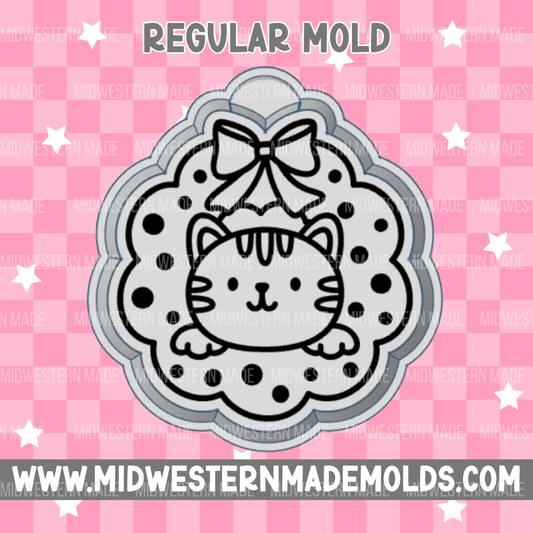 Cat Wreath Freshie Mold