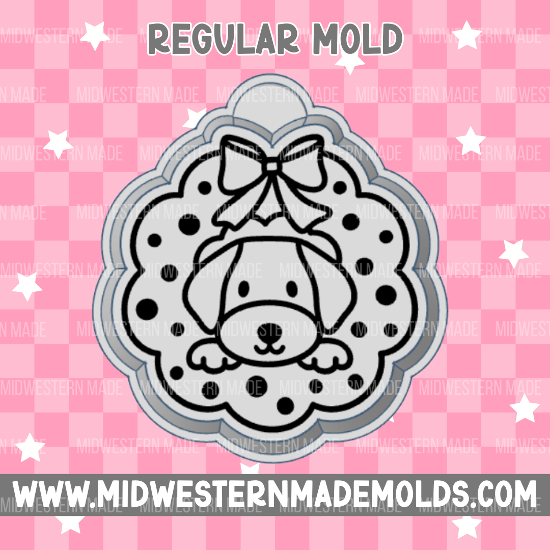 Dog Wreath Freshie Mold