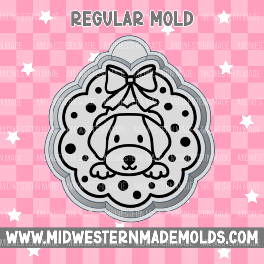 Dog Wreath Freshie Mold