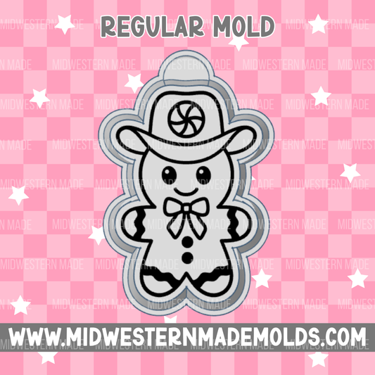 Cowboy Gingerbread Freshie Mold