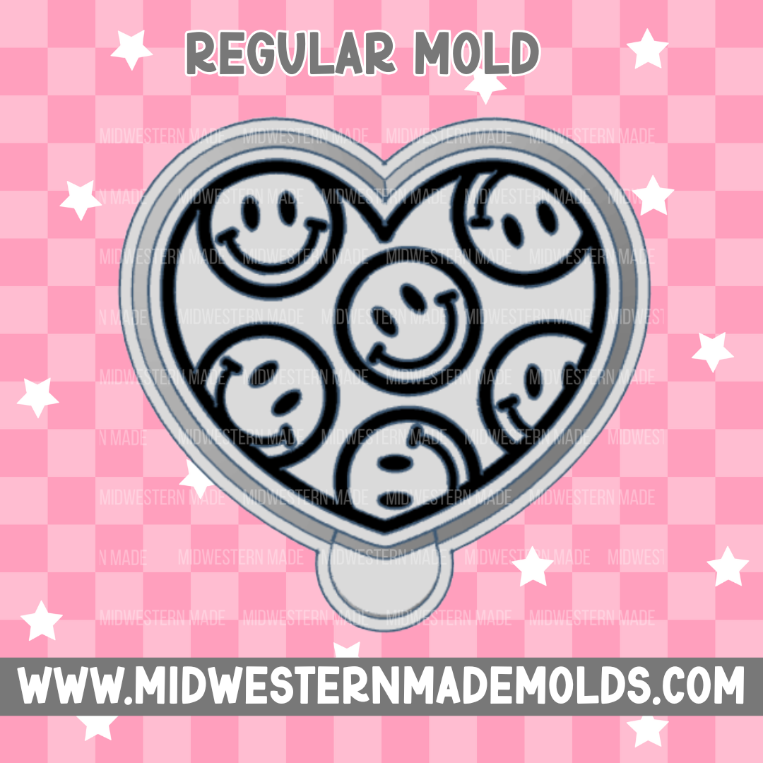 Happy Heart Freshie Mold