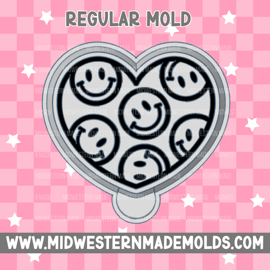 Happy Heart Freshie Mold
