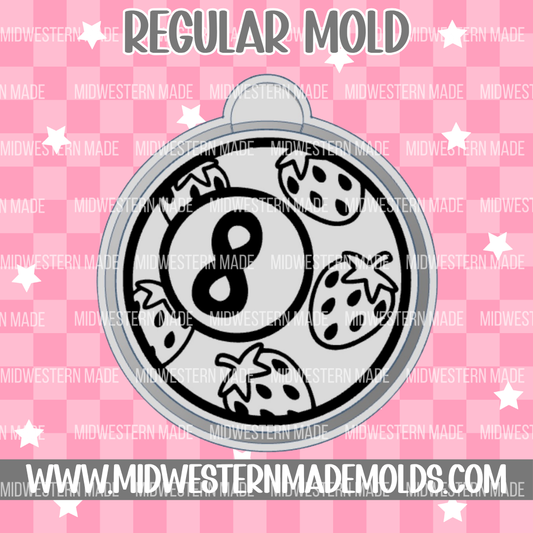 Strawberry 8 Ball Freshie Mold