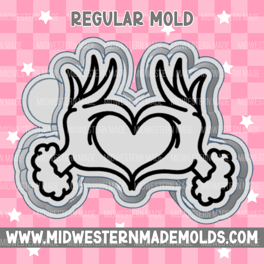 Green Guy Hands Freshie Mold