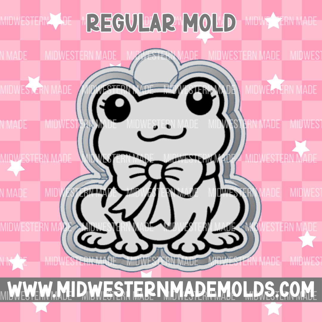 Frog With Bow Freshie Mold