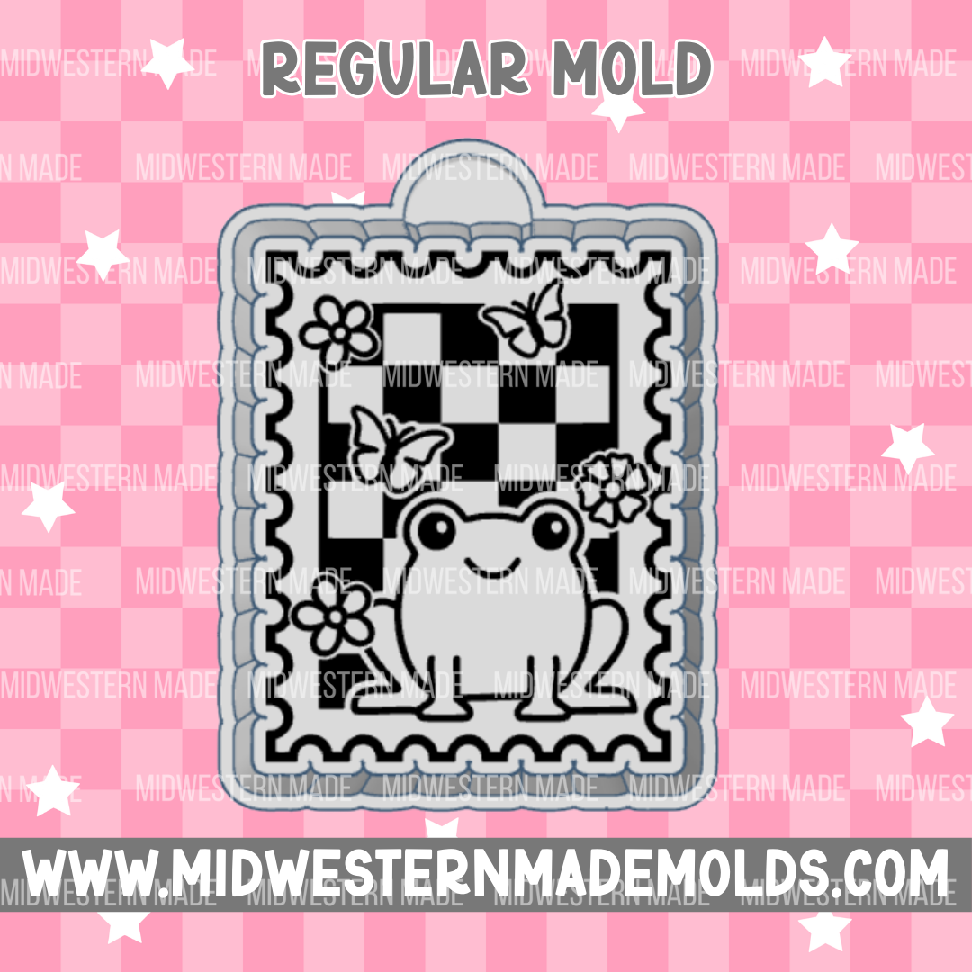 Cute Frog Stamp Freshie Mold
