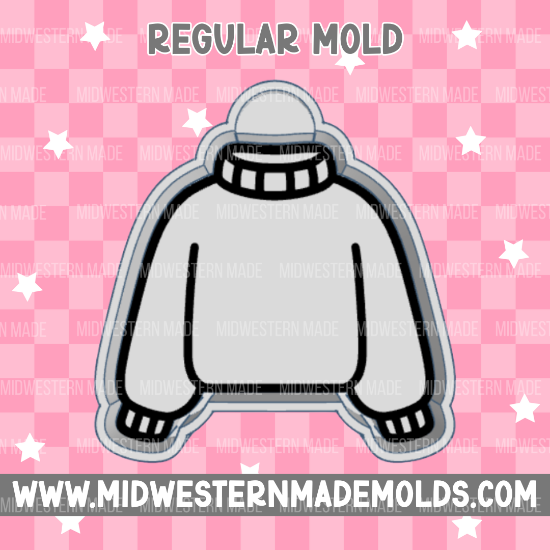 Plain Sweater Freshie Mold (with optional cardstock option)