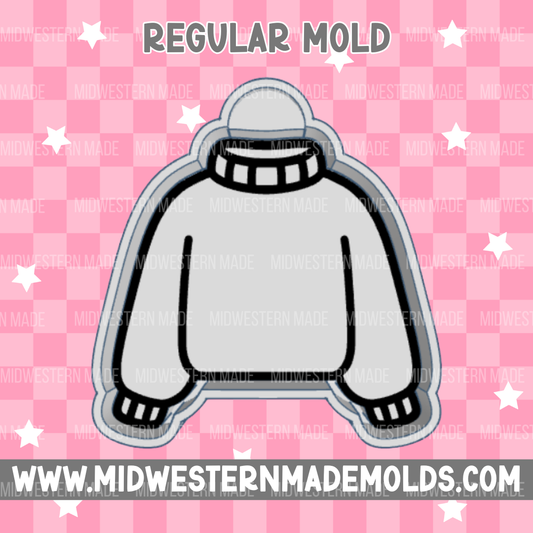 Plain Sweater Freshie Mold (with optional cardstock option)