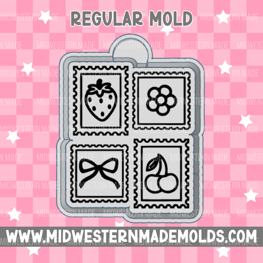 Stamp Collage Freshie Mold