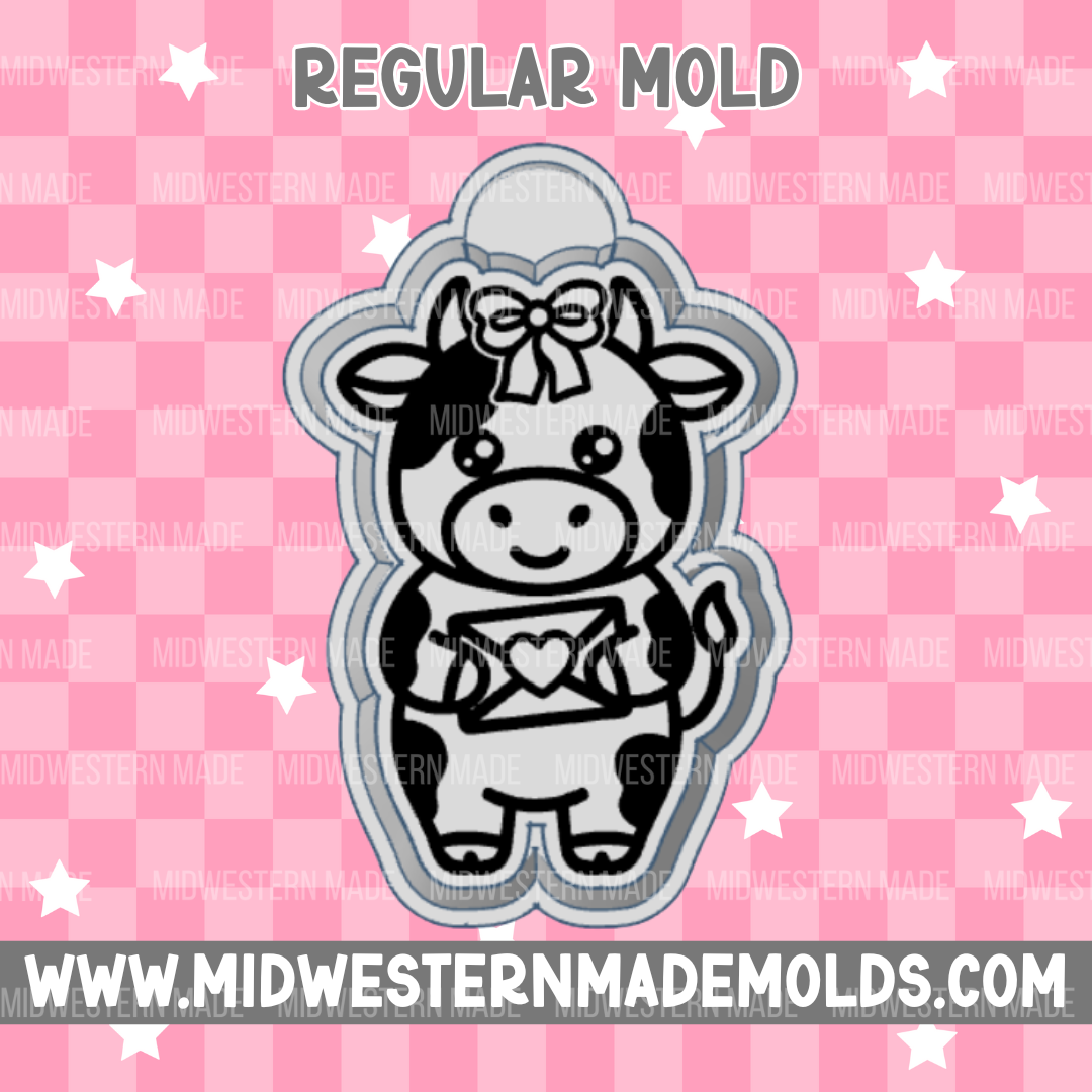 Love Letter Cow Freshie Mold