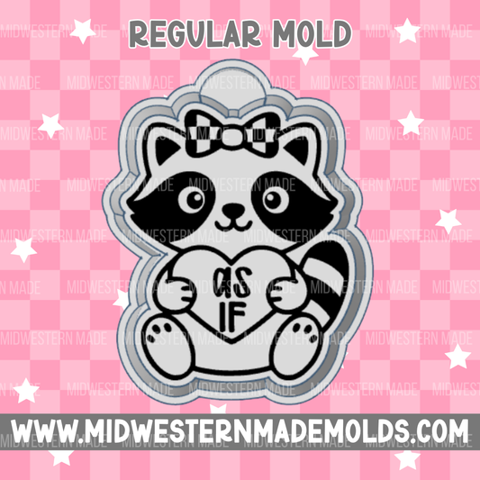 As If Raccoon Freshie Mold