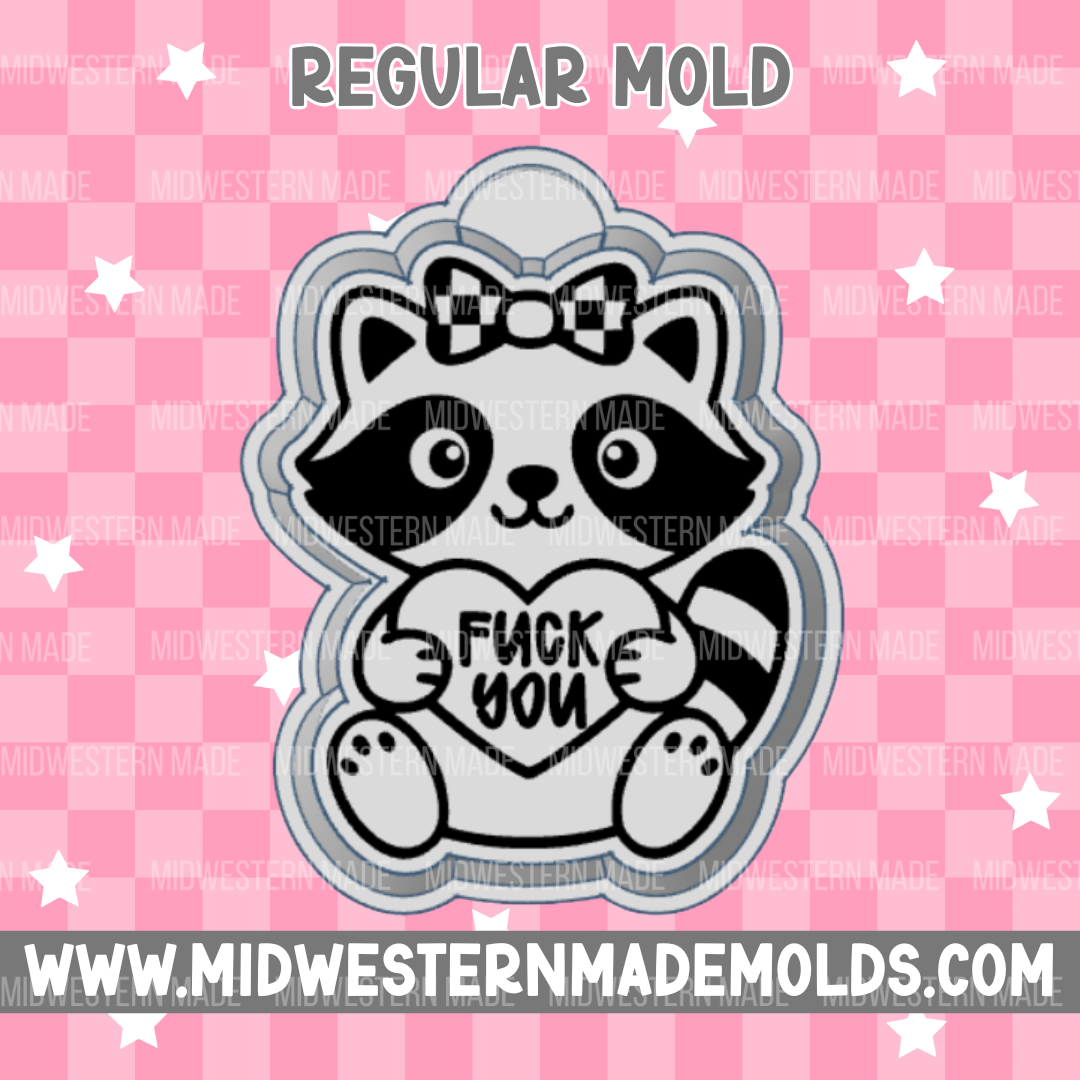 F You Raccoon Freshie Mold