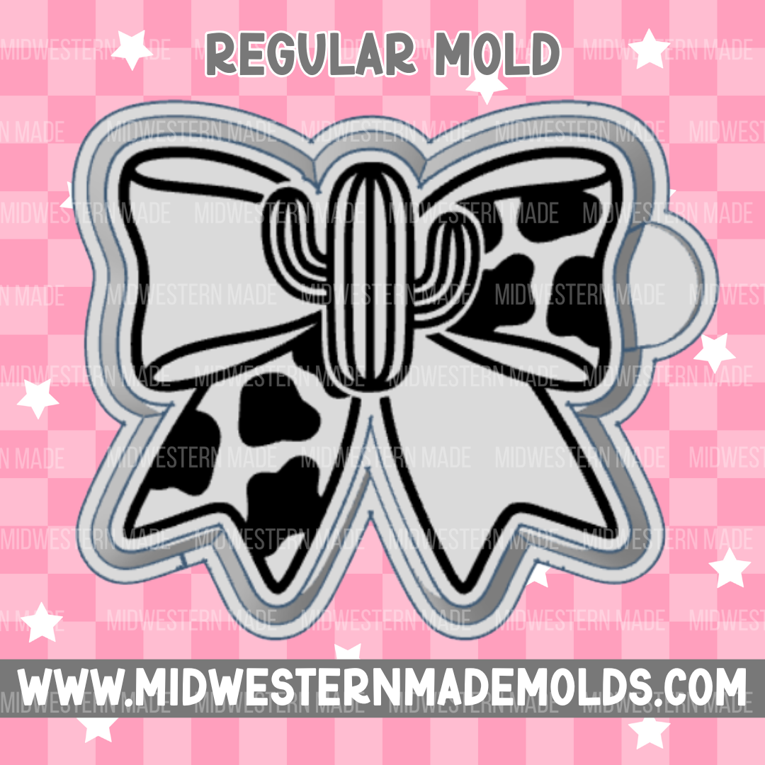 Cactus Cow Bow Freshie Mold