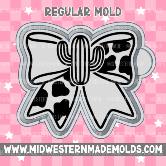 Cactus Cow Bow Freshie Mold