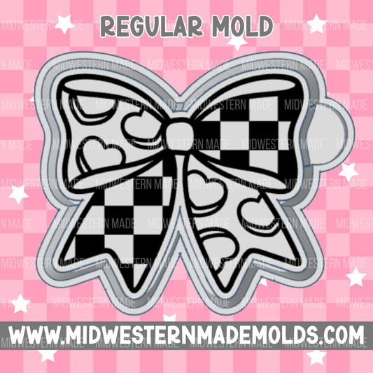 Convo Hearts Bow Freshie Mold