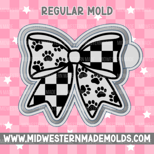 Paw Print Bow Freshie Mold