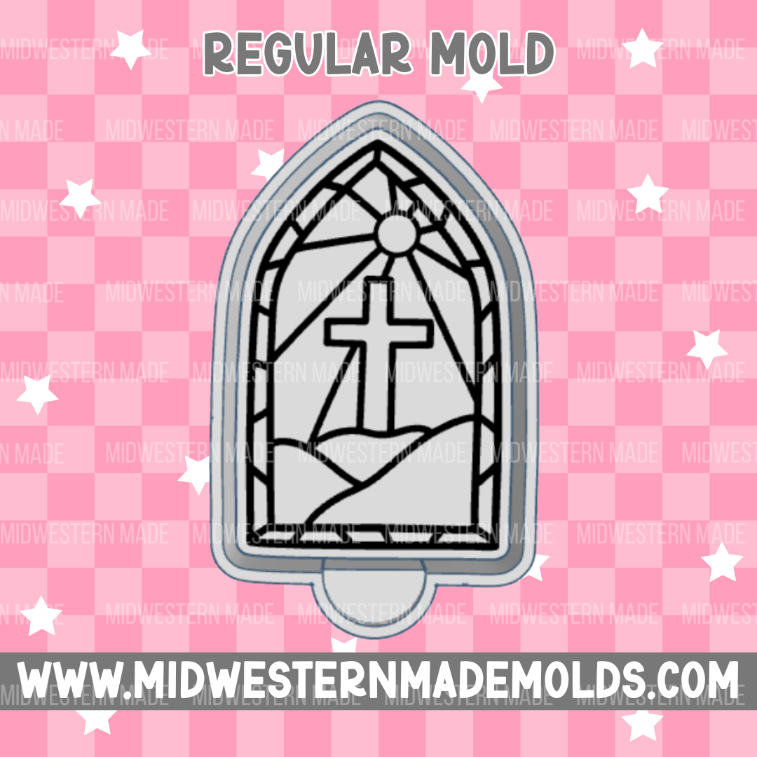 Stained Glass Window Freshie Mold