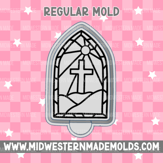 Stained Glass Window Freshie Mold