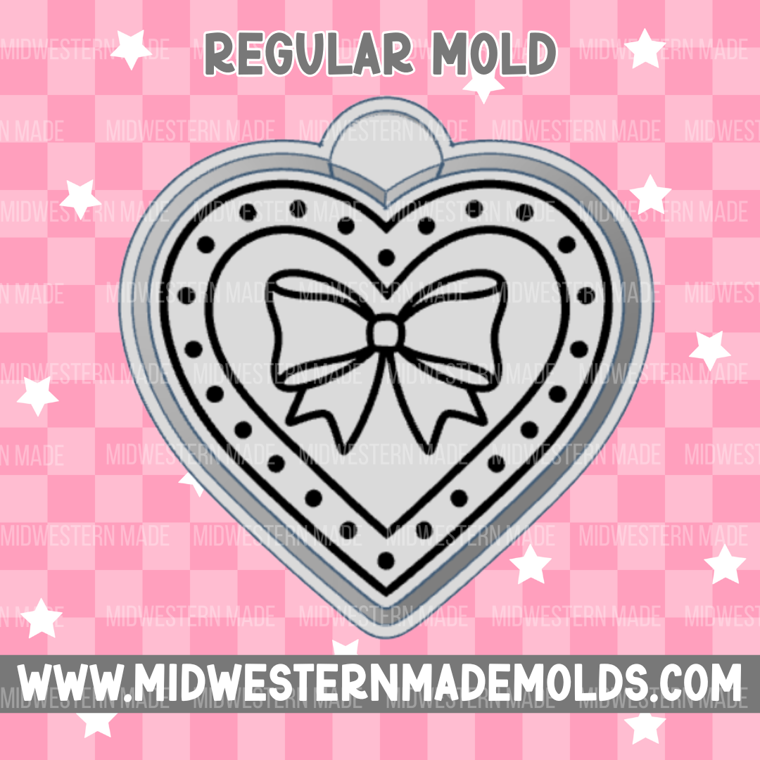 Heart Bow Freshie Mold