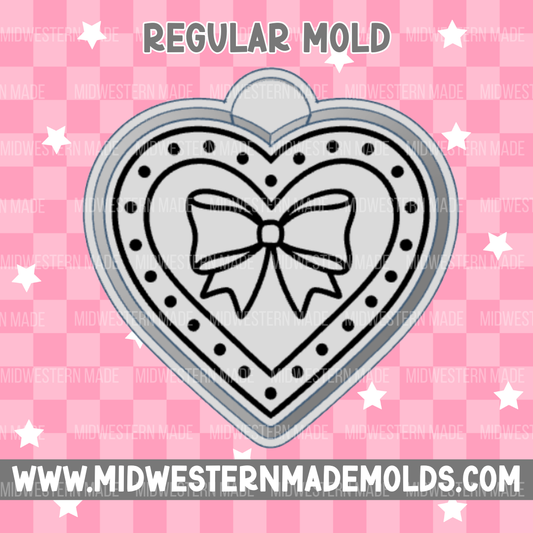 Heart Bow Freshie Mold
