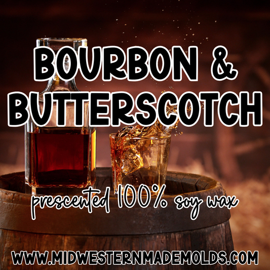 Bourbon & Butterscotch Prescented Wax