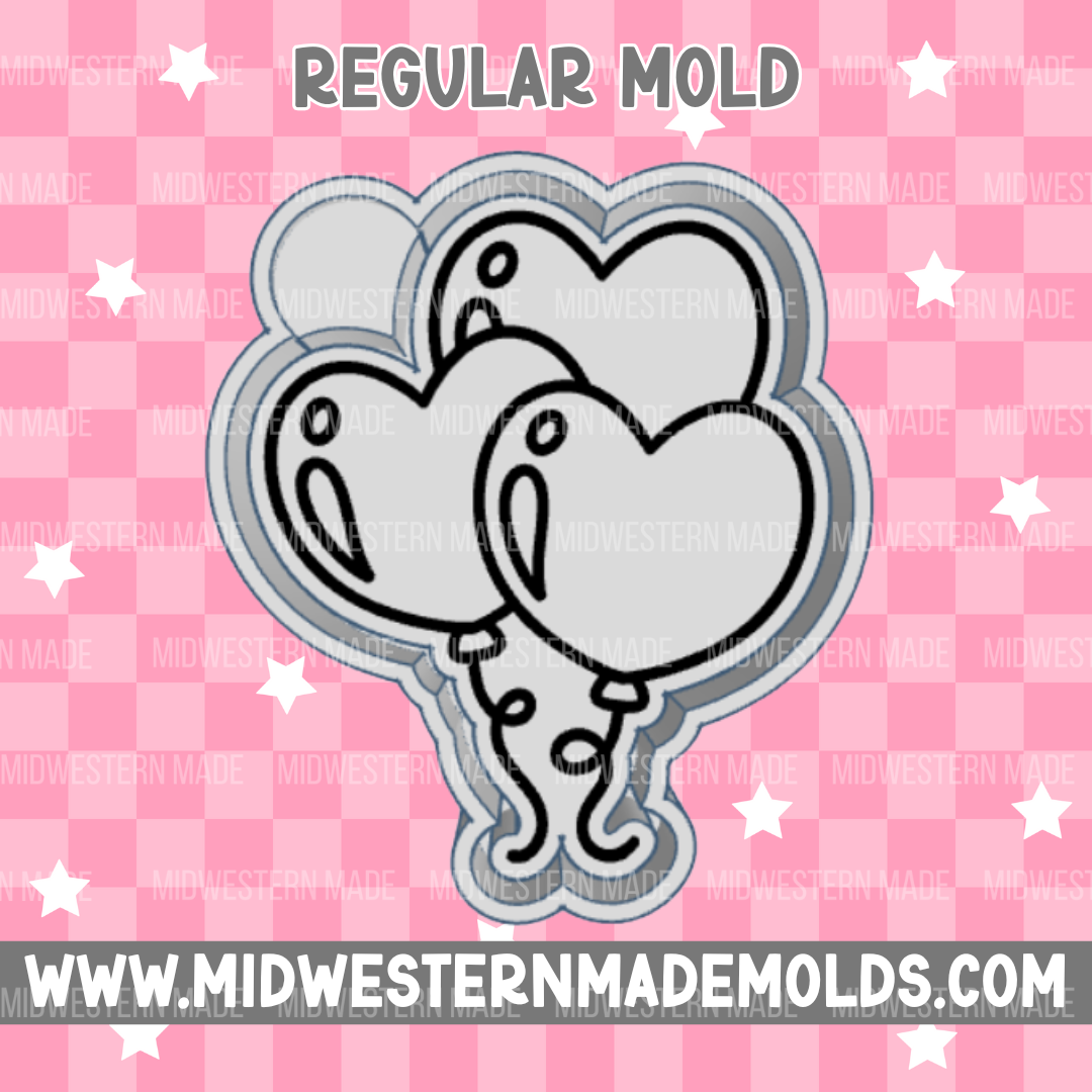 Valentine Balloons Freshie Mold