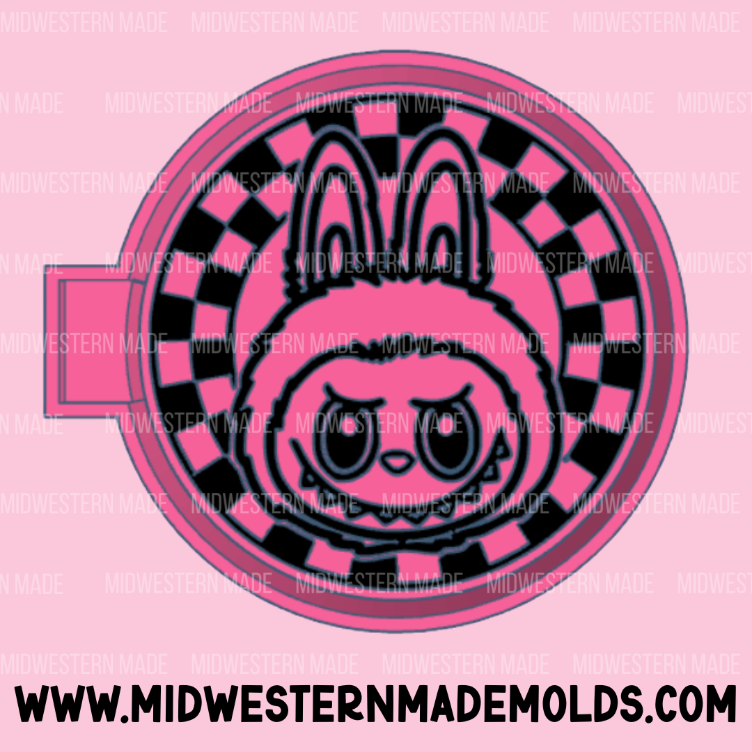 LBB Checkered Circle Freshie Mold