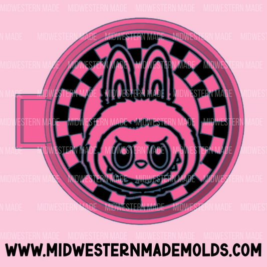 LBB Checkered Circle Freshie Mold